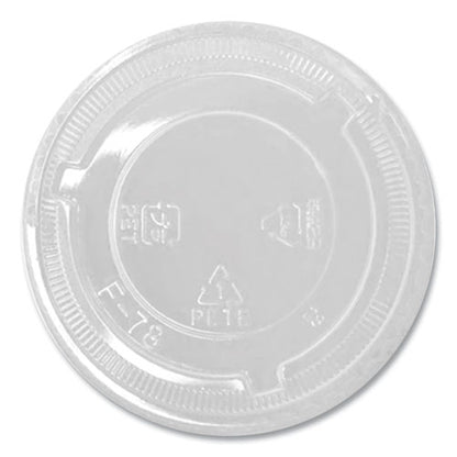 Pet Lids, No Hole Flat Lid, Fits 8 Oz To 10 Oz Cold Cups, Plastic, Clear, 1,000/carton