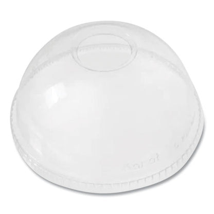 Pet Lids, Dome Lid, Fits 12 Oz To 24 Oz Cold Cups, Plastic, Clear, 1,000/carton