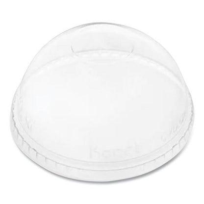 Pet Lids, No Hole Dome Lid, Fits 12 Oz To 24 Oz Cold Cups, Plastic, Clear, 1,000/carton