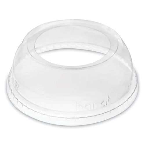 Pet Lids, Wide Opening Dome, Fits 12 Oz To 24 Oz Cold Cups, Plastic, Clear, 1,000/carton