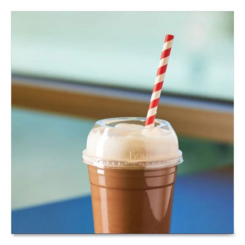 Pet Lids, Wide Opening Dome, Fits 12 Oz To 24 Oz Cold Cups, Plastic, Clear, 1,000/carton