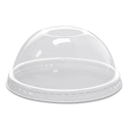 Pet Lids, Dome Lid, Fits 8 Oz To 10 Oz Cold Cups, Plastic, Clear, 1,000/carton
