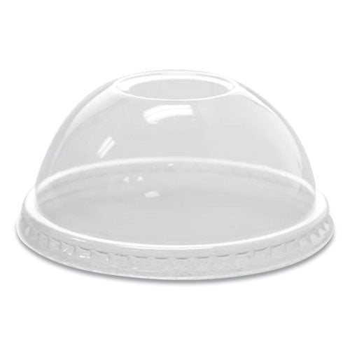 Pet Lids, Dome Lid, Fits 8 Oz To 10 Oz Cold Cups, Plastic, Clear, 1,000/carton