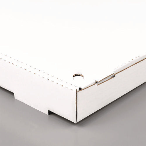 Corrugated Paper Boxes, 12 X 12 X 1.97, White/brown, 50/carton