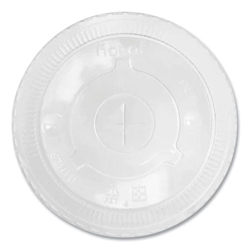 Pet Lids, Flat Lid, Fits 32 Oz Cold Cups, Plastic, Clear, 600/carton
