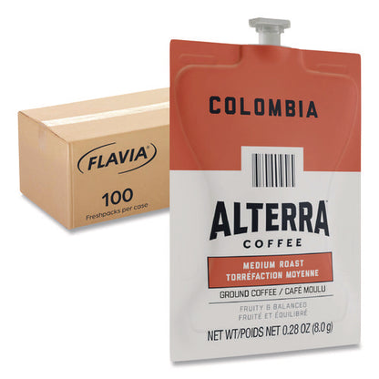 Alterra Columbia Coffee Freshpack, 100/carton