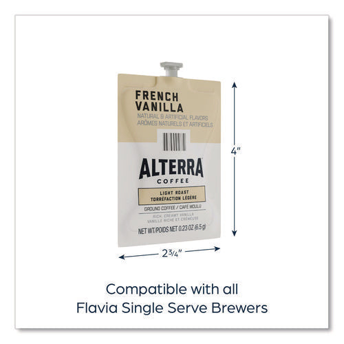 Alterra French Vanilla Coffee Freshpack, 100/carton