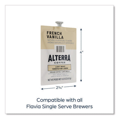 Alterra French Vanilla Coffee Freshpack, 100/carton