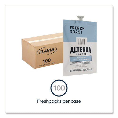Alterra French Roast Coffee Freshpack, 100/carton