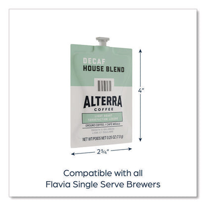 Alterra Decaf House Blend Coffee Freshpack, 100/carton
