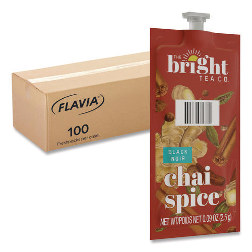 The Bright Tea Co. Chai Spice Black Tea Freshpack, 100/carton