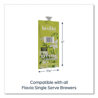 The Bright Tea Co. Green With Jasmine Tea Freshpack, 100/carton