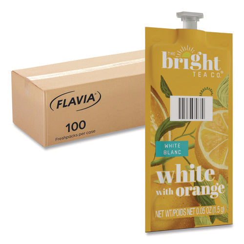 The Bright Tea Co. White With Orange Tea Freshpack, 100/carton