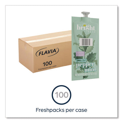 The Bright Tea Co. Peppermint Herbal Tea Freshpack, 100/carton