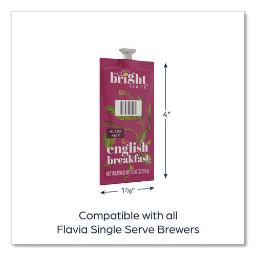The Bright Tea Co. English Breakfast Black Tea Freshpack, 100/carton