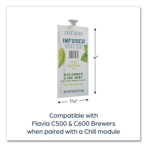 Cucumber Lime Mint Infused Water Freshpack, 100/carton