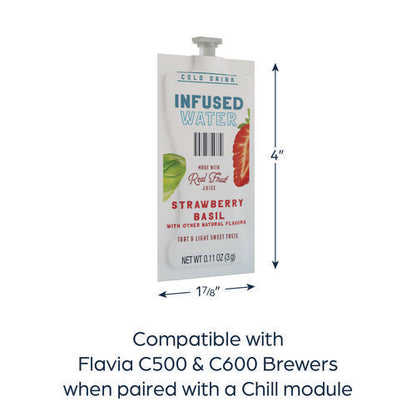 Strawberry Basil Infused Water Freshpack, 100/carton