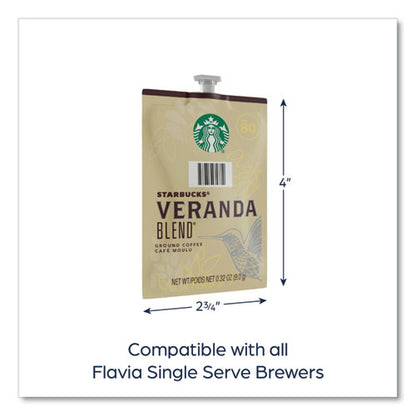 Starbucks Veranda Blend Coffee Freshpack, 76/carton