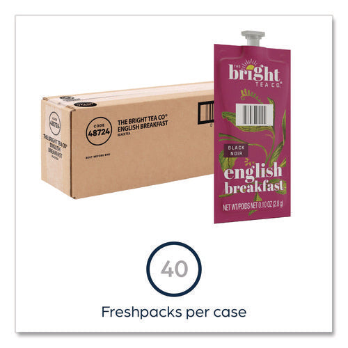 The Bright Tea Co. English Breakfast Black Tea Freshpack, 40/carton