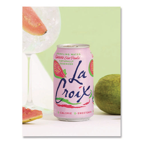 Sparkling Water, Guava Sao Paulo, 12 Oz Can, 12 Cans/pack, 2 Packs/carton