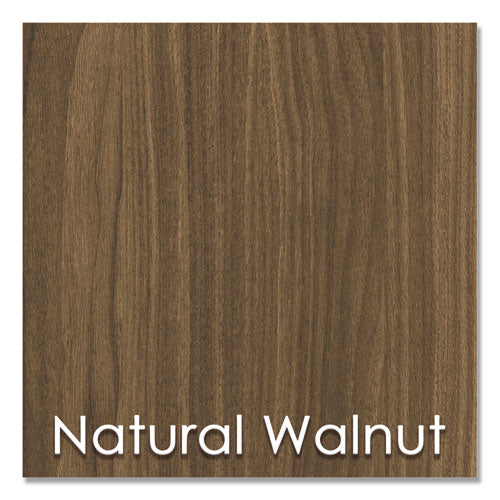 Urban Series Cabinet Credenza Pedestal With Lateral File, 35.25w X 15.25d X 23.75h, Natural Walnut