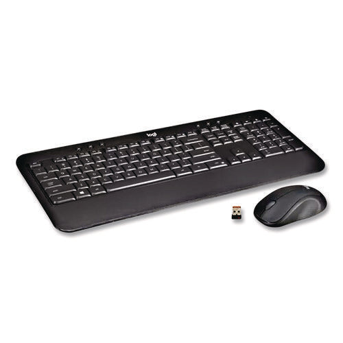 Advanced Wireless Mouse And Keyboard Combo, 2.4 Ghz Frequency, 33 Ft Wireless Range, Black