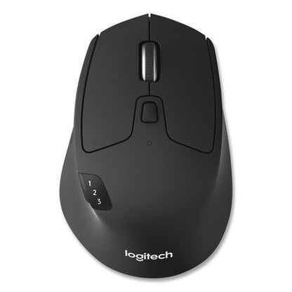 M720 Triathlon Wireless Mouse, 2.4 Ghz Frequency, 33 Ft Wireless Range, Right Hand Use, Black