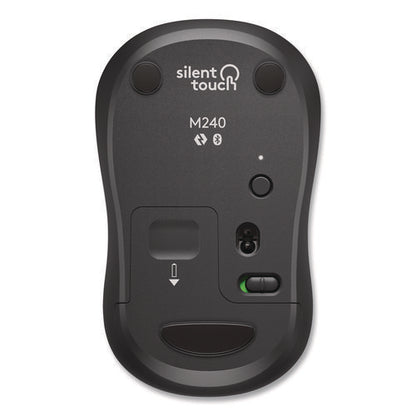 M240 Silent Bluetooth Mouse, 33 Ft Wireless Range, Left/right Hand Use, Graphite