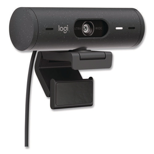 Brio 505 Plug And Play Webcam, 1920 Pixels X 1080 Pixels, 4 Mpixels, Graphite