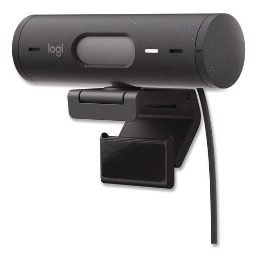 Brio 505 Plug And Play Webcam, 1920 Pixels X 1080 Pixels, 4 Mpixels, Graphite