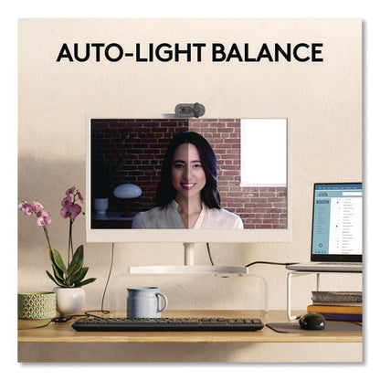 Brio 100 Webcam, 1920 Pixels X 1080 Pixels, 2 Mpixels, Graphite