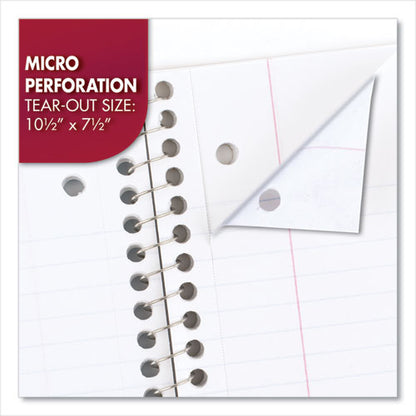 Spiral Notebook, 1-subject, Wide/legal Rule, Randomly Assorted Cover Color, (70) 10.5" X 7.5" Sheets