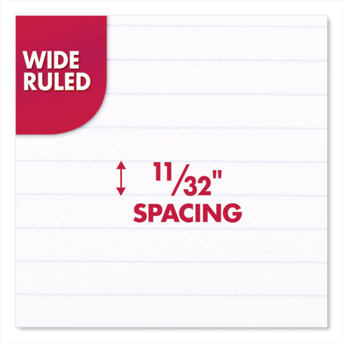 Spiral Notebook, 1-subject, Wide/legal Rule, Randomly Assorted Cover Color, (70) 10.5" X 7.5" Sheets