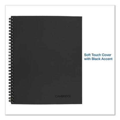 Wirebound Guided Business Notebook, Action Planner Project-management Format, Dark Gray Linen Cover, (80) 11 X 8.5 Sheets