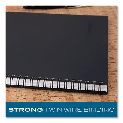 Wirebound Guided Business Notebook, Quicknotes List-management Format, Dark Gray Linen Cover, (80) 11 X 8.5 Sheets