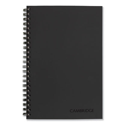 Wirebound Business Notebook, 1-subject, Wide/legal Rule, Black Linen Cover, (80) 8 X 5 Sheets