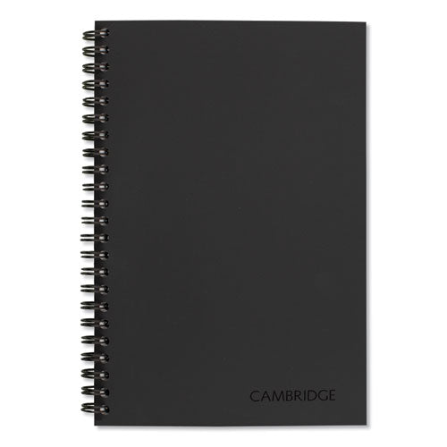 Wirebound Guided Business Notebook, Quicknotes List-management Format, Dark Gray Linen Cover, (80) 8 X 5 Sheets
