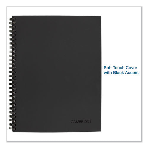 Wirebound Guided Business Notebook, Action Planner Project-management Format, Dark Gray Cover, (80) 9.5 X 7.5 Sheets
