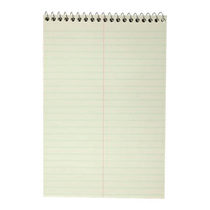 Spell-write Wirebound Steno Pad, Gregg Rule, Randomly Assorted Cover Colors, 80 Green 6 X 9 Sheets