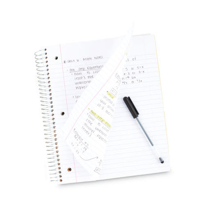 Wirebound Notebook, 3-subject, Wide/legal Rule, Randomly Assorted Cover Color, (150) 10.5 X 8 Sheets