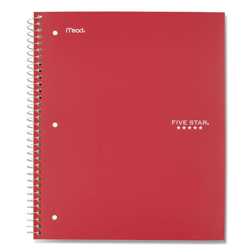 Wirebound Notebook, 5-subject, Wide/legal Rule, Randomly Assorted Cover Color, (200) 10.5 X 8 Sheets