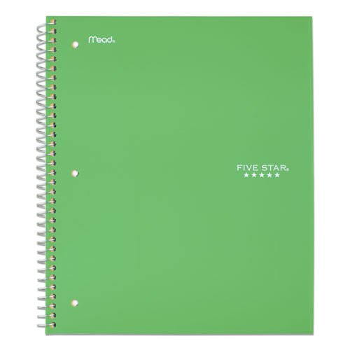 Wirebound Notebook, 5-subject, Wide/legal Rule, Randomly Assorted Cover Color, (200) 10.5 X 8 Sheets