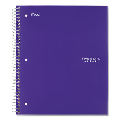 Wirebound Notebook, 5-subject, Wide/legal Rule, Randomly Assorted Cover Color, (200) 10.5 X 8 Sheets