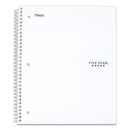 Wirebound Notebook, 5-subject, Wide/legal Rule, Randomly Assorted Cover Color, (200) 10.5 X 8 Sheets