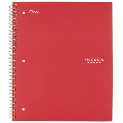 Wirebound Notebook, 1-subject, Medium/college Rule, Red Cover, (100) 11 X 8.5 Sheets