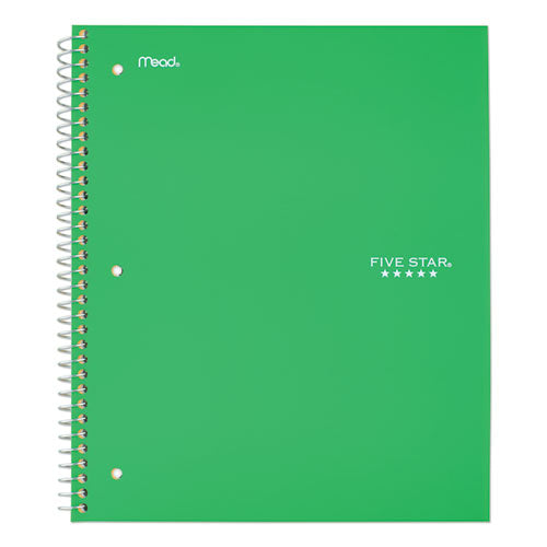 Wirebound Notebook, 1-subject, Medium/college Rule, Green Cover, (100) 11 X 8.5 Sheets