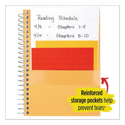 Wirebound Notebook, 1-subject, Medium/college Rule, Green Cover, (100) 11 X 8.5 Sheets