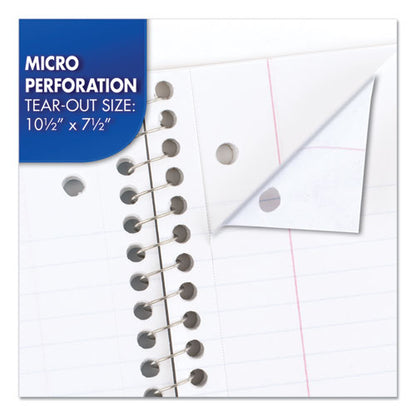 Spiral Notebook, 1-subject, Medium/college Rule, Assorted Cover Colors, (70) 10.5 X 8 Sheets, 6/pack