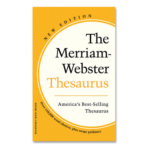 Merriam-webster Thesaurus, Paperback, 832 Pages