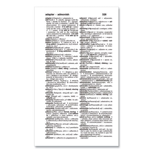 Merriam-webster Spanish-english Dictionary, Revised/updated Edition, Paperback, 4.14" X 6.75" (1" Thick), 928 Pages